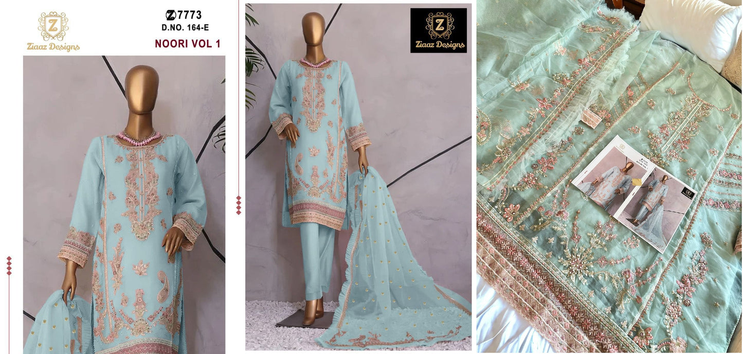 164E Ziaaz Designs Pakistani Salwar Suits
