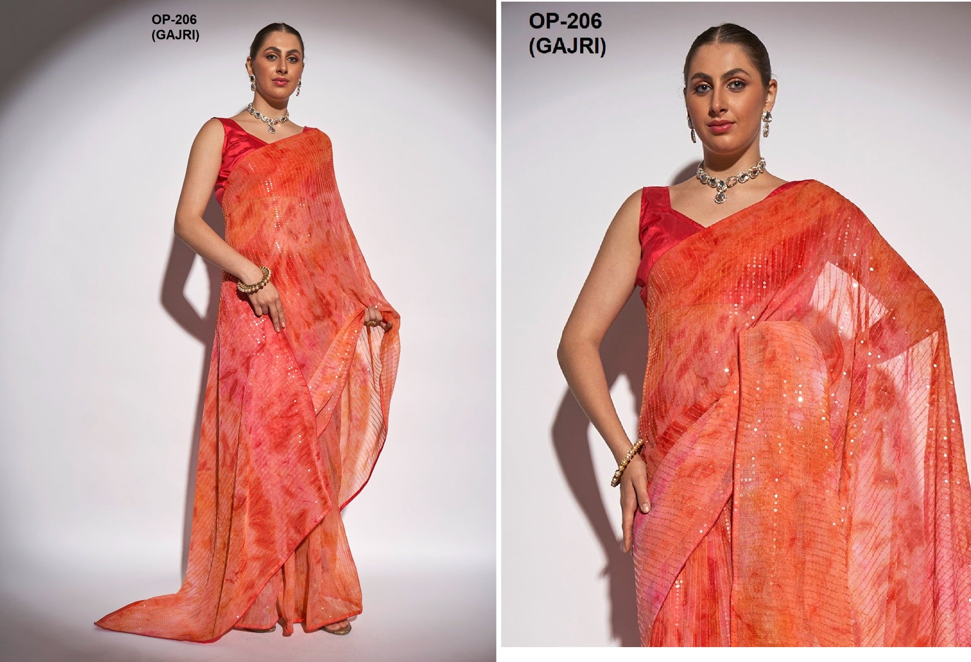 206 Gajri Laxminam Sarees