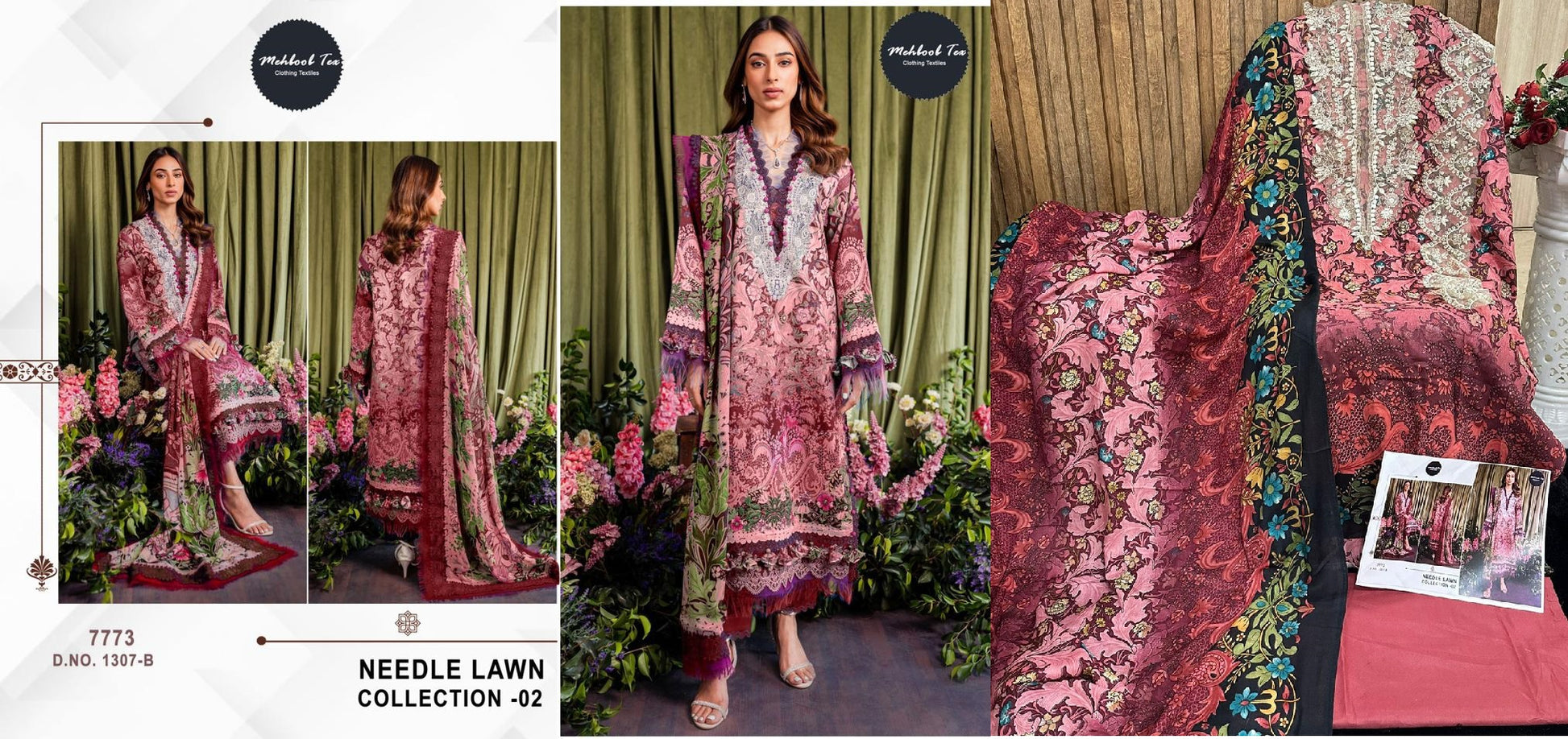 1307B Mehboob Tex Pakistani Salwar Suits