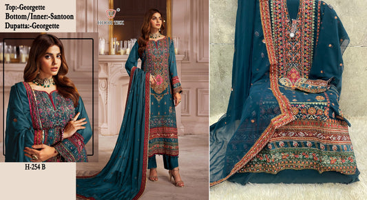 254B Hoor Tex Pakistani Salwar Suits