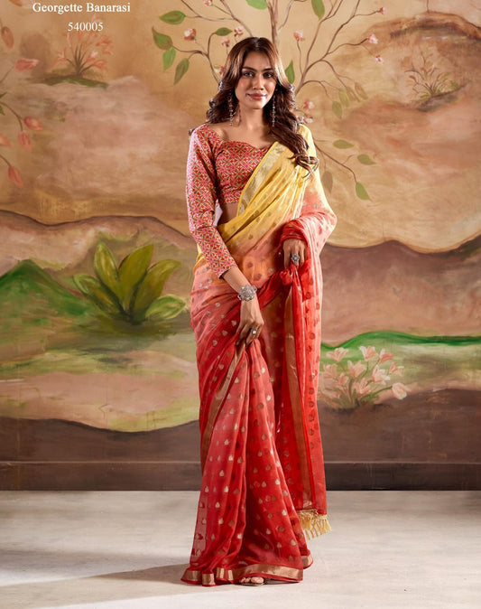 540005 Marigold Silk Rajpath Sarees