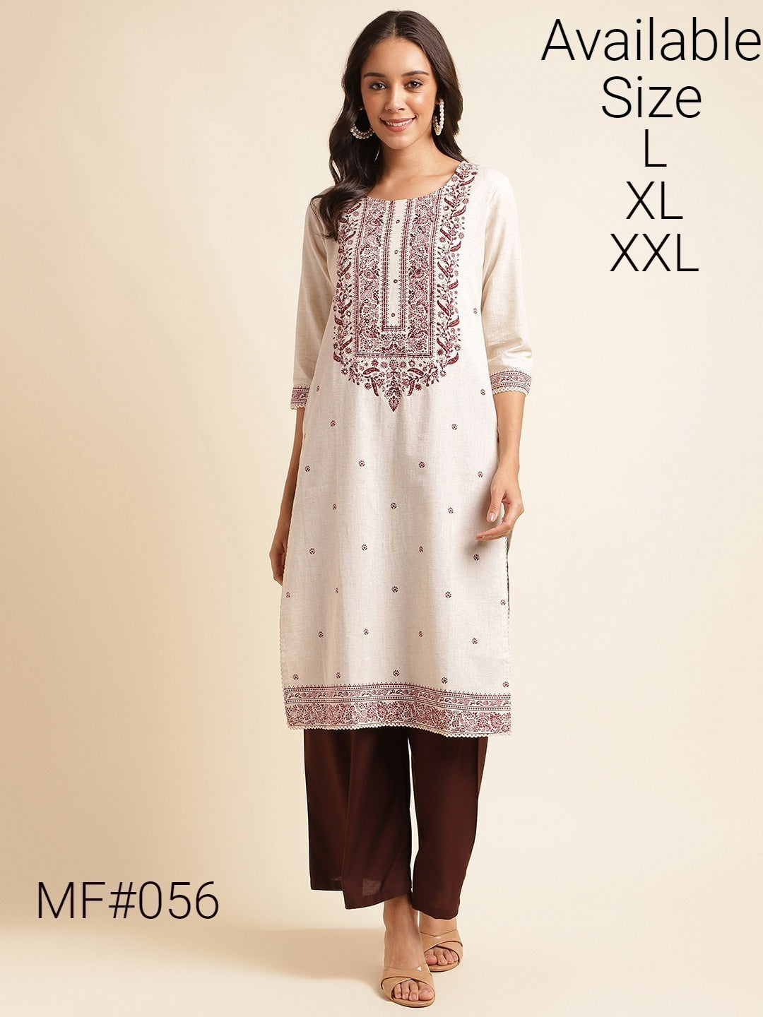 Mf 56 Msm Kurti Plazzo Set