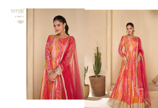 5507 Noori Sayuri Gown Dupatta Set