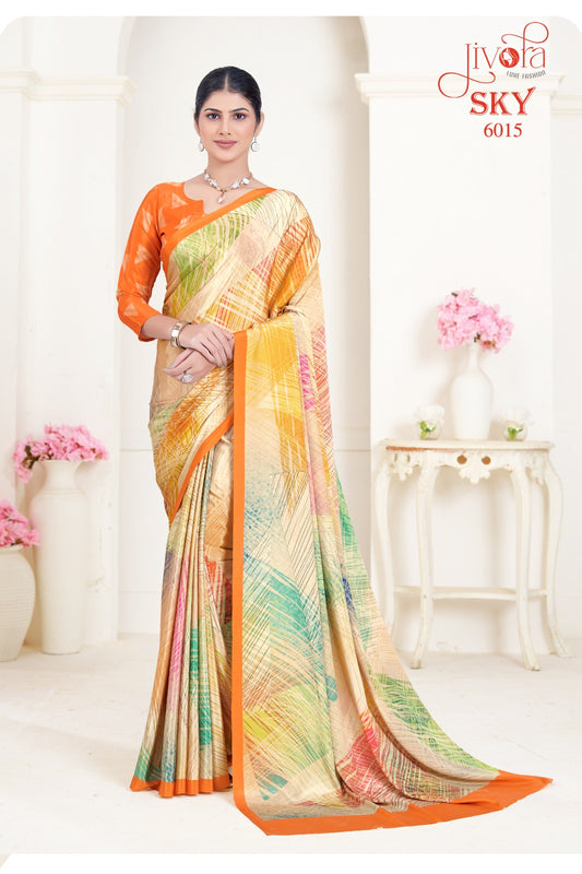6015 Sky Jivora Sarees