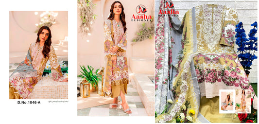 1046A Aasha Designer Pakistani Salwar Suits