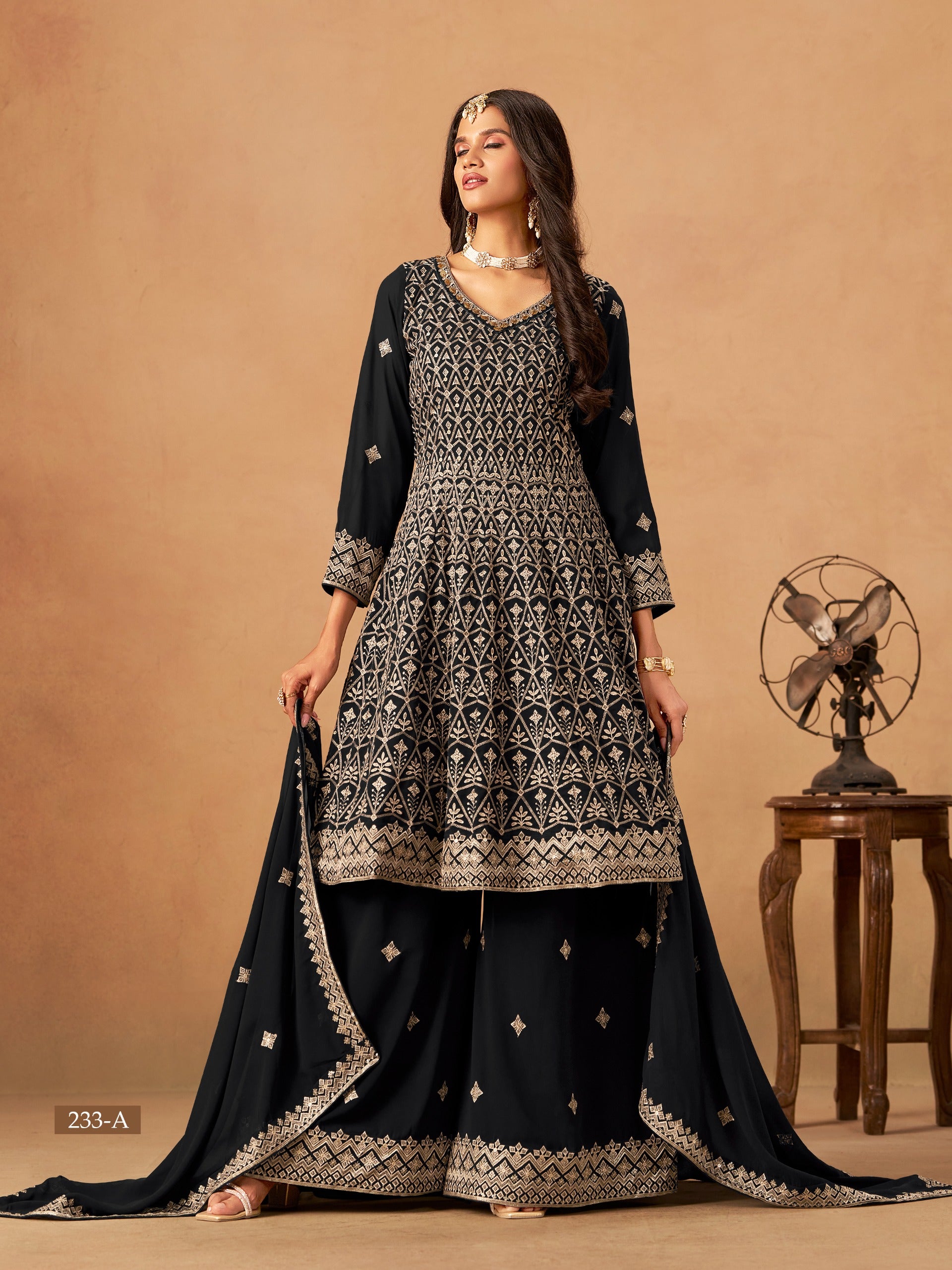 233-A Aanaya Vol 233 Dani Creation Georgette Unstitched Suits