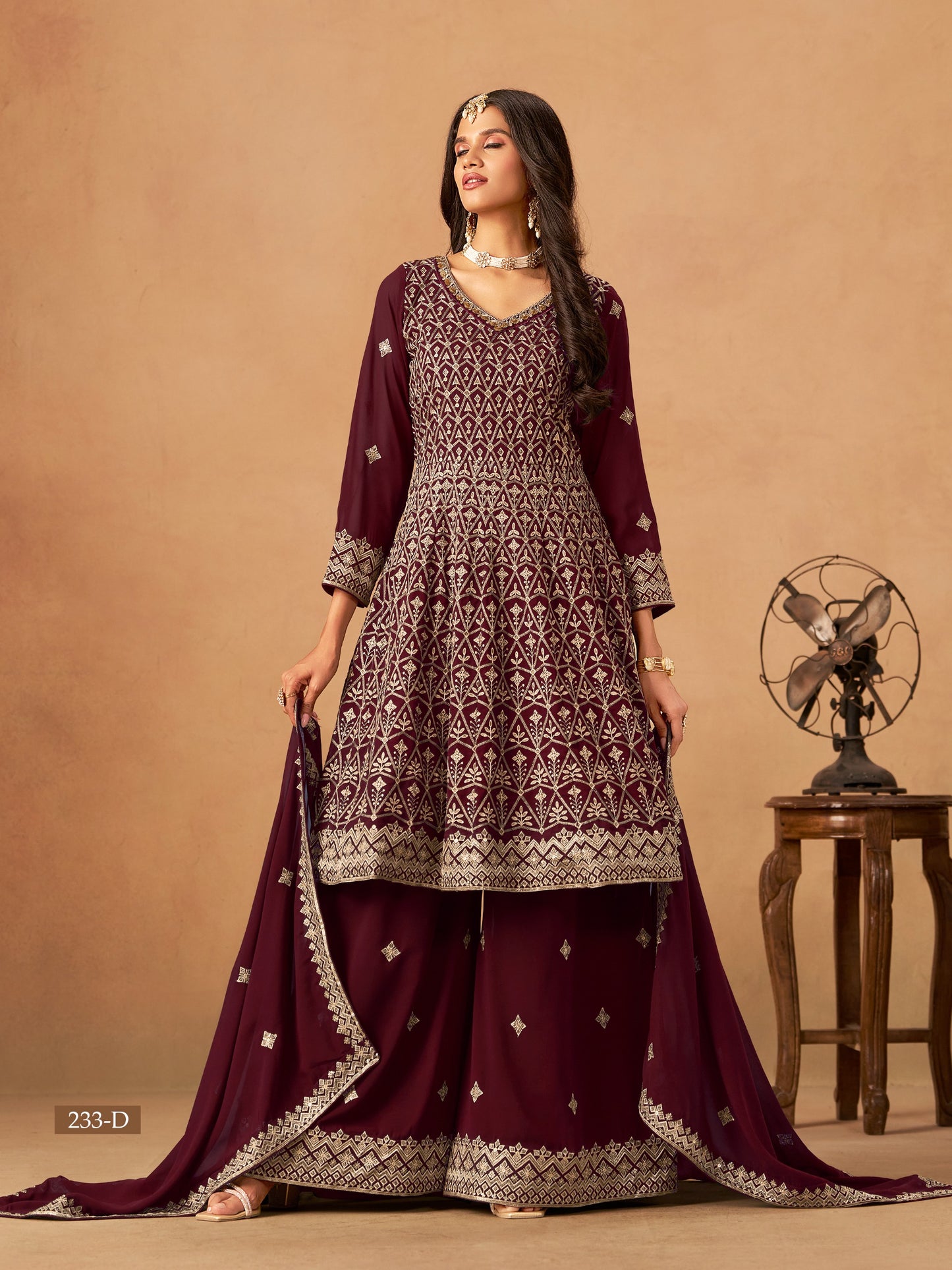 233-D Aanaya Vol 233 Dani Creation Georgette Unstitched Suits