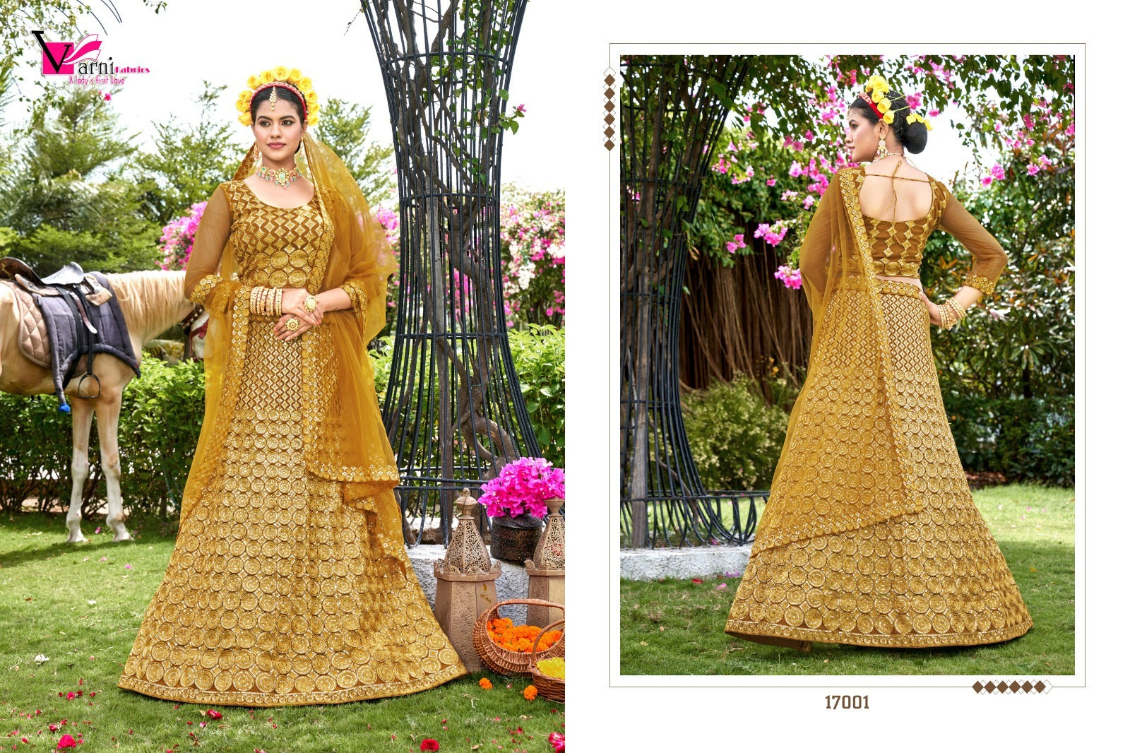 17001 Zeeya Suhani Varni Fabrics Lehenga Choli