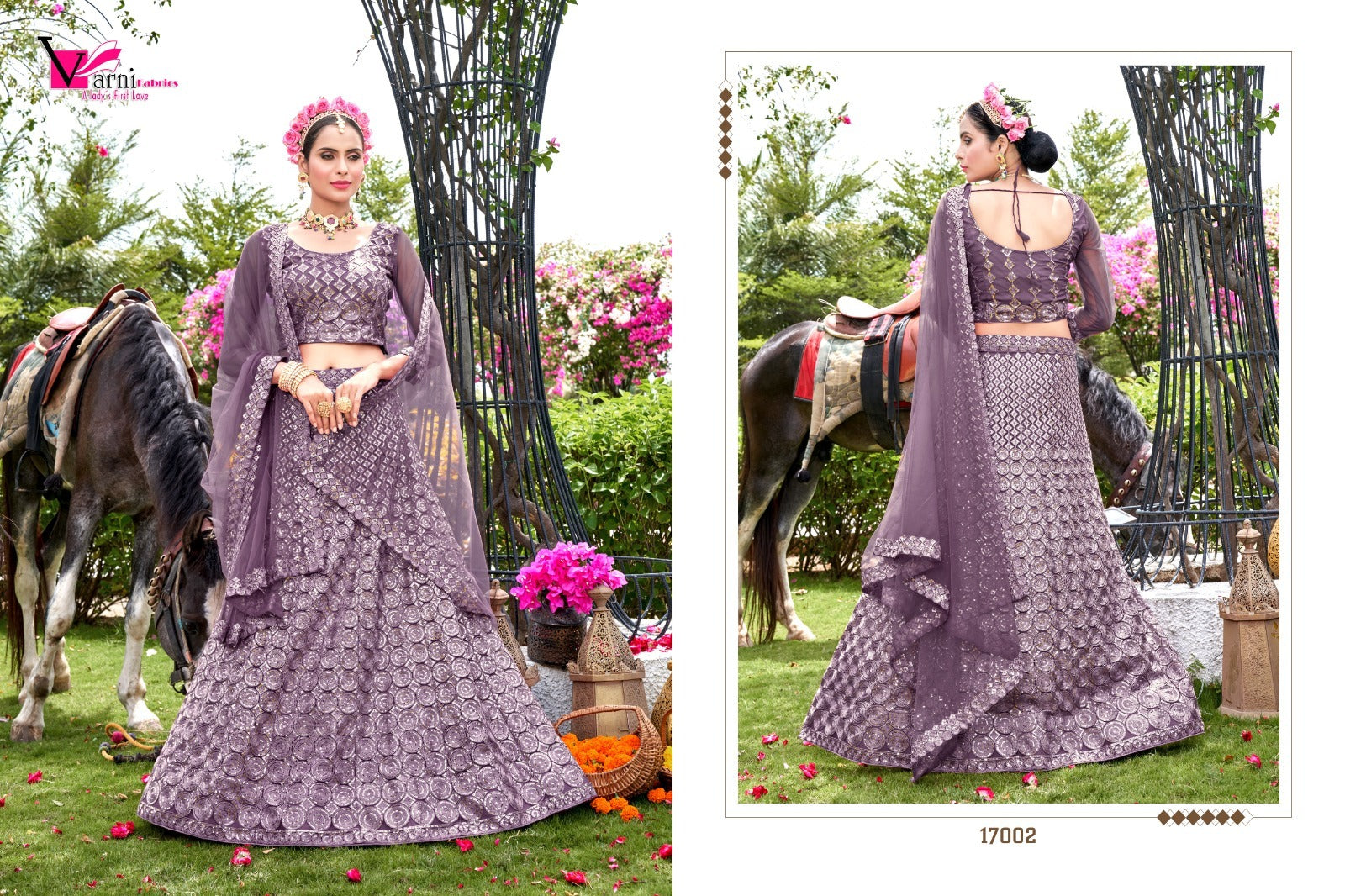 17002 Zeeya Suhani Varni Fabrics Lehenga Choli