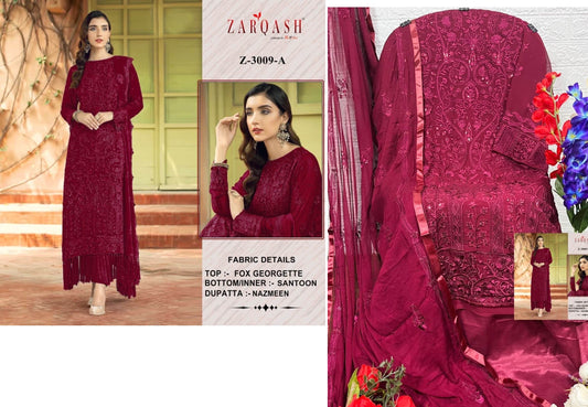 Z-3009-A Zarqash Pakistani Salwar Suits