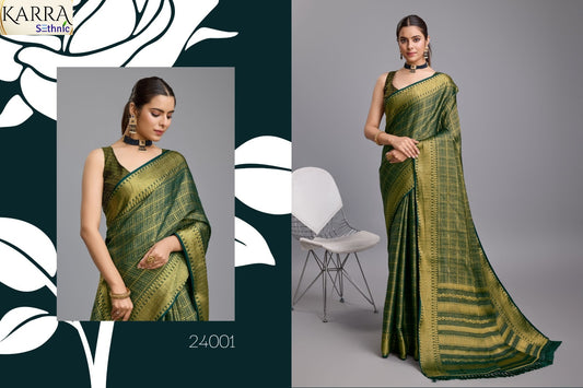 24001 Karra Sethnic Brocade Sarees