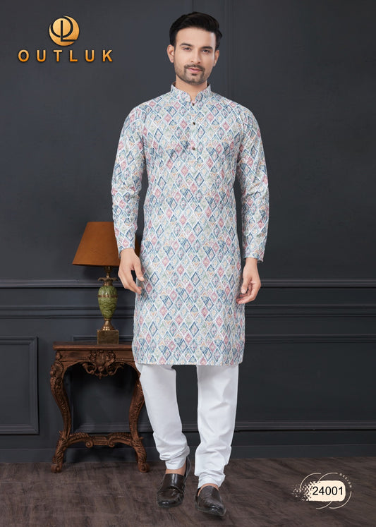 24001 Wedding Collection Vol 24 Outluk Lucknowi Mens Kurta Pyjama