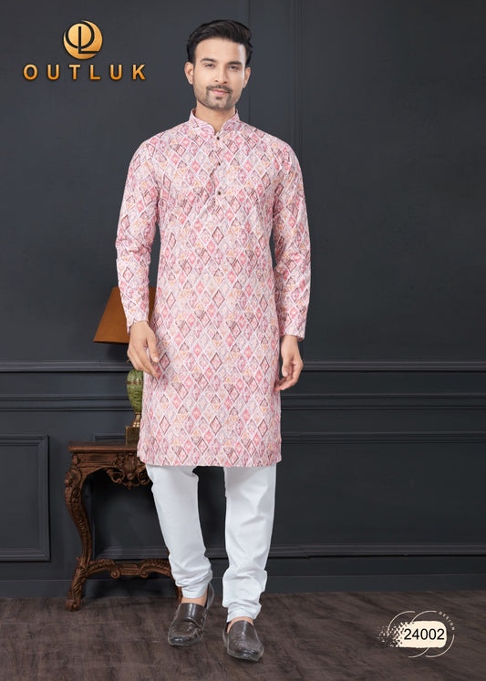 24002 Wedding Collection Vol 24 Outluk Lucknowi Mens Kurta Pyjama