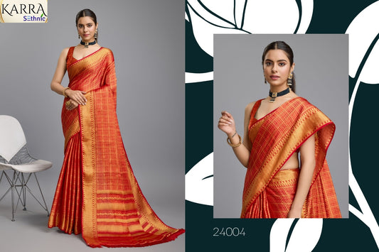 24004 Karra Sethnic Brocade Sarees