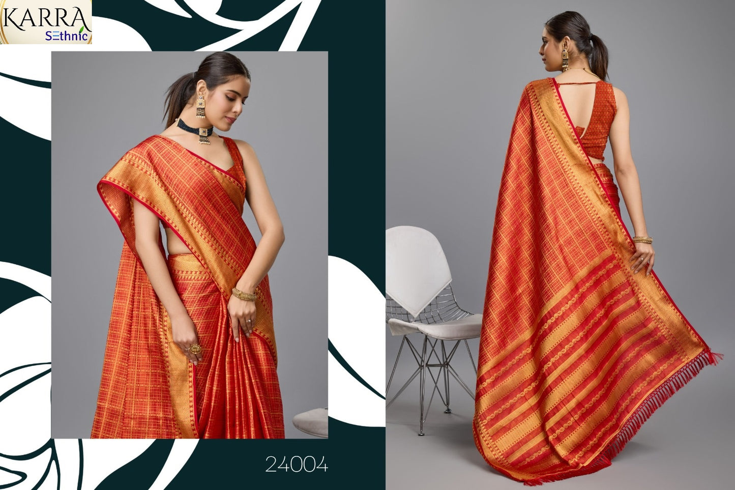 24004 Karra Sethnic Brocade Sarees