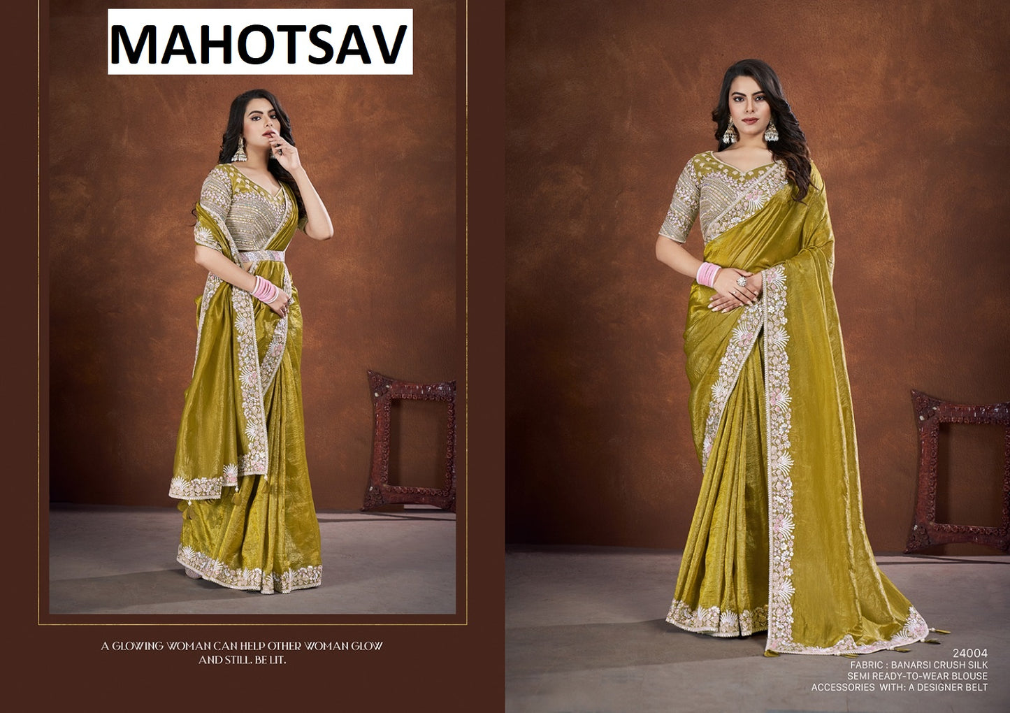 24004 Saha Saki Mahotsav Silk Sarees