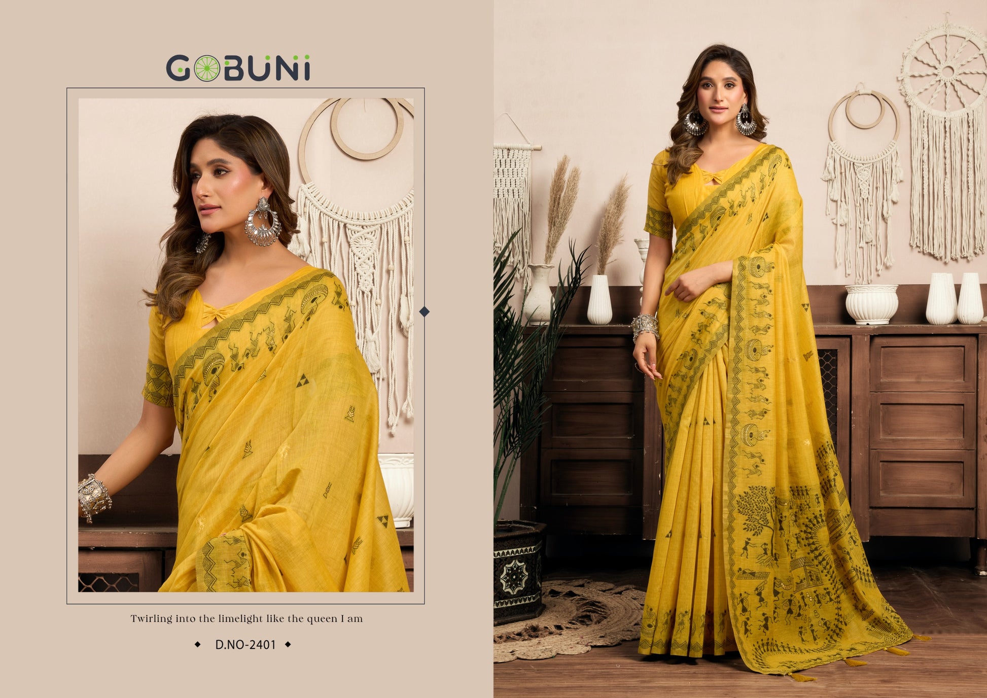 2401 Sowmya Gobuni Modal Sarees