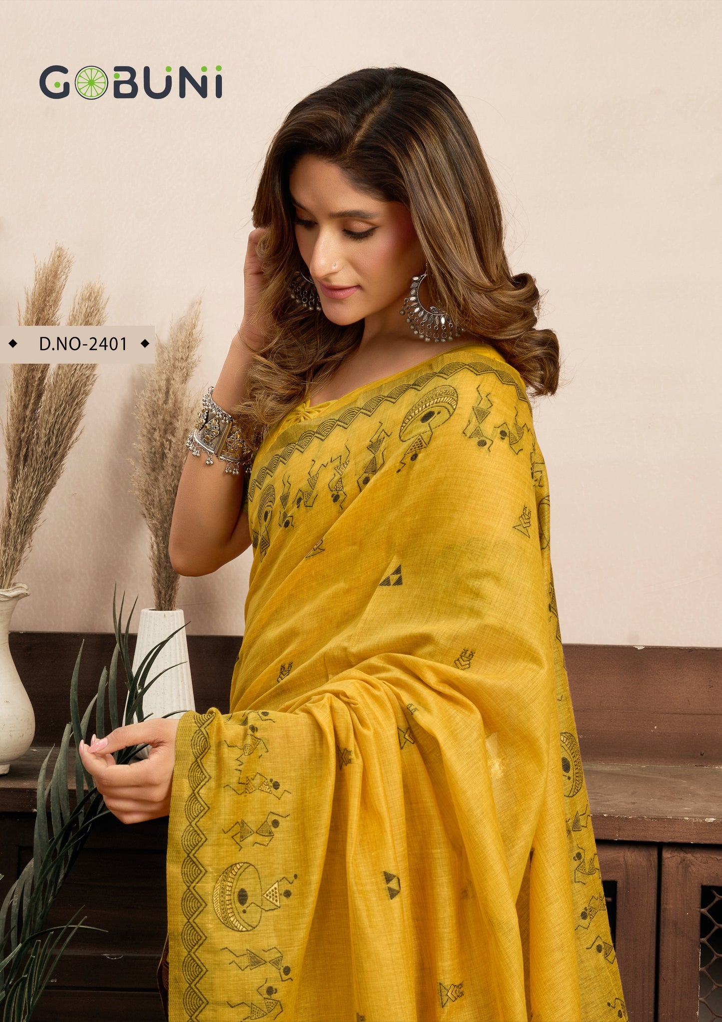 2401 Sowmya Gobuni Modal Sarees