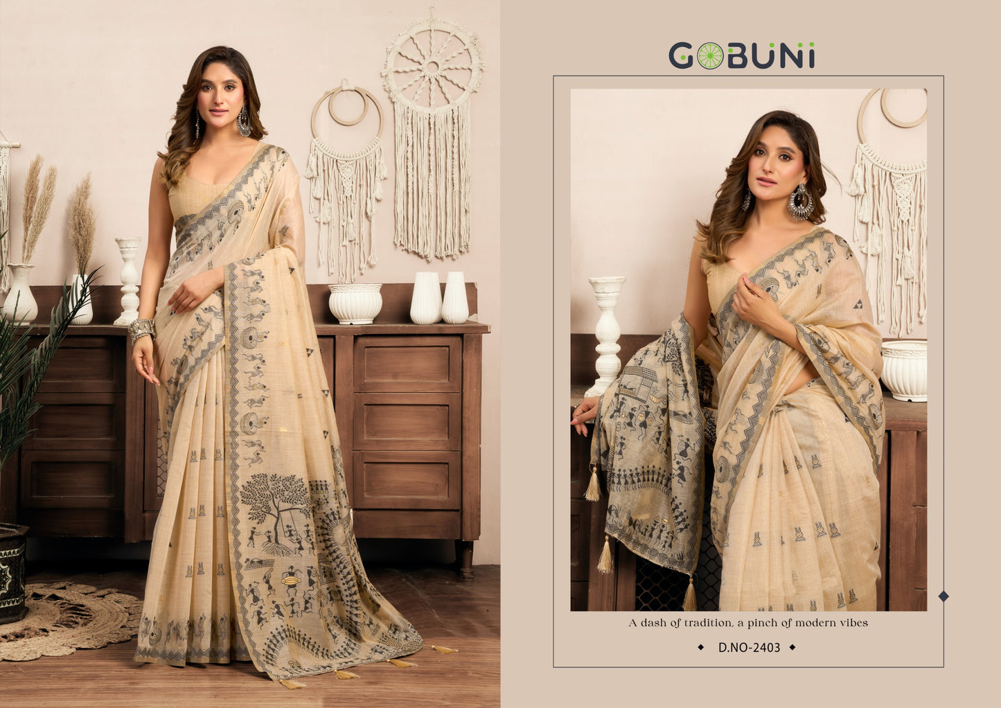 2403 Sowmya Gobuni Modal Sarees