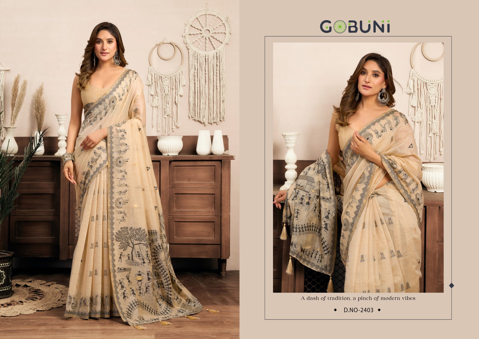 2403 Sowmya Gobuni Modal Sarees