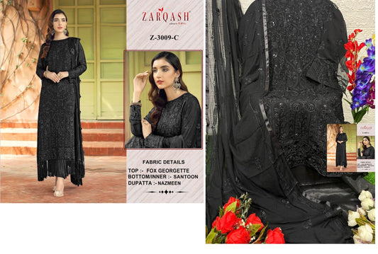 Z-3009-C Zarqash Pakistani Salwar Suits