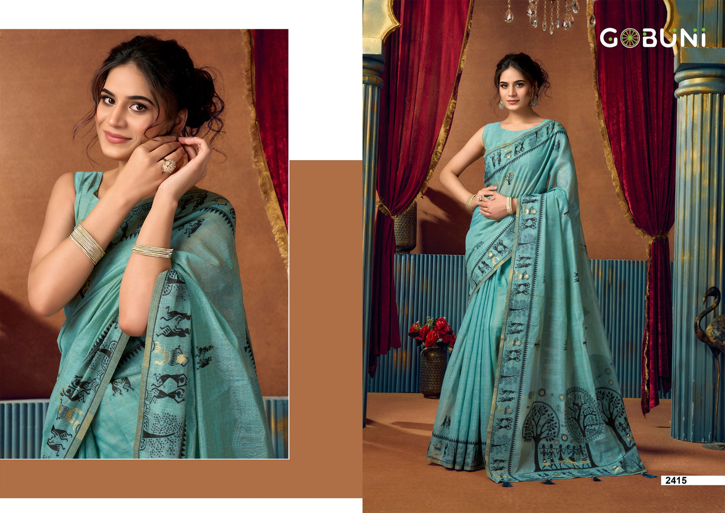 2415 Sowmya Vol 2 Gobuni Modal Sarees
