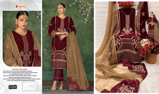 V 17031 Fepic Pakistani Salwar Suits