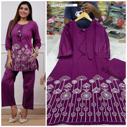 Ola Wine Dregs Qubo Co Ord Set
