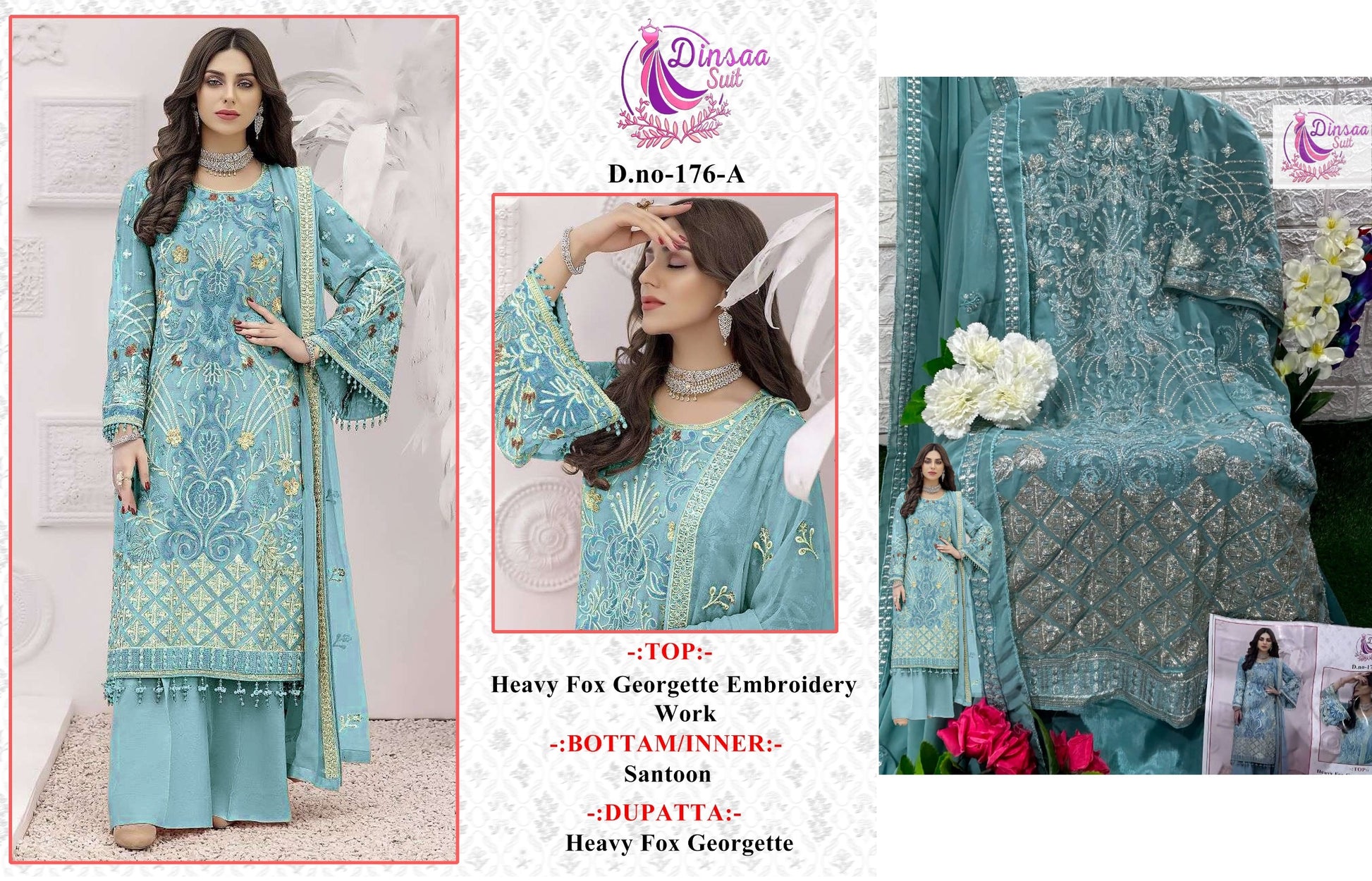 176A Dinsaa Suit Pakistani Salwar Suits