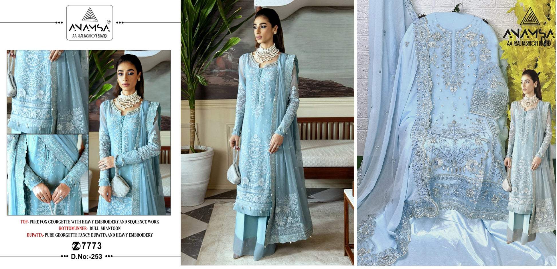 253 Anamsa Pakistani Salwar Suits