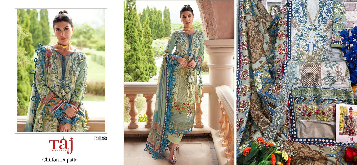 483 Taj Creations Pakistani Salwar Suits