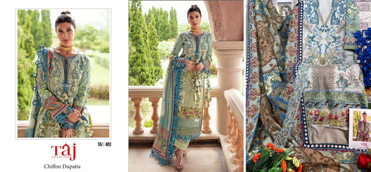 483 Taj Creations Pakistani Salwar Suits