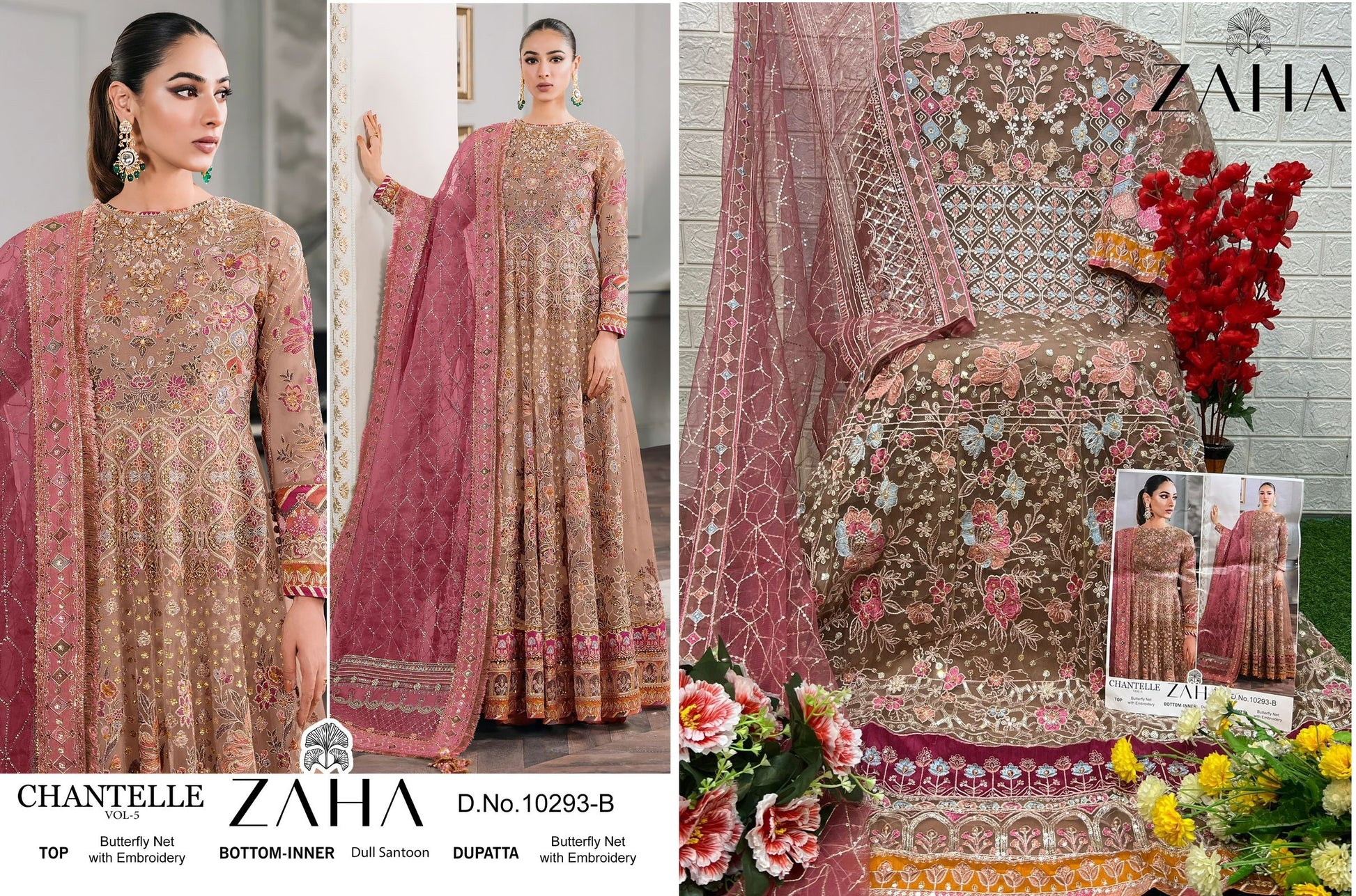 10293B Chantelle Vol 5 Zaha Pakistani Salwar Suits