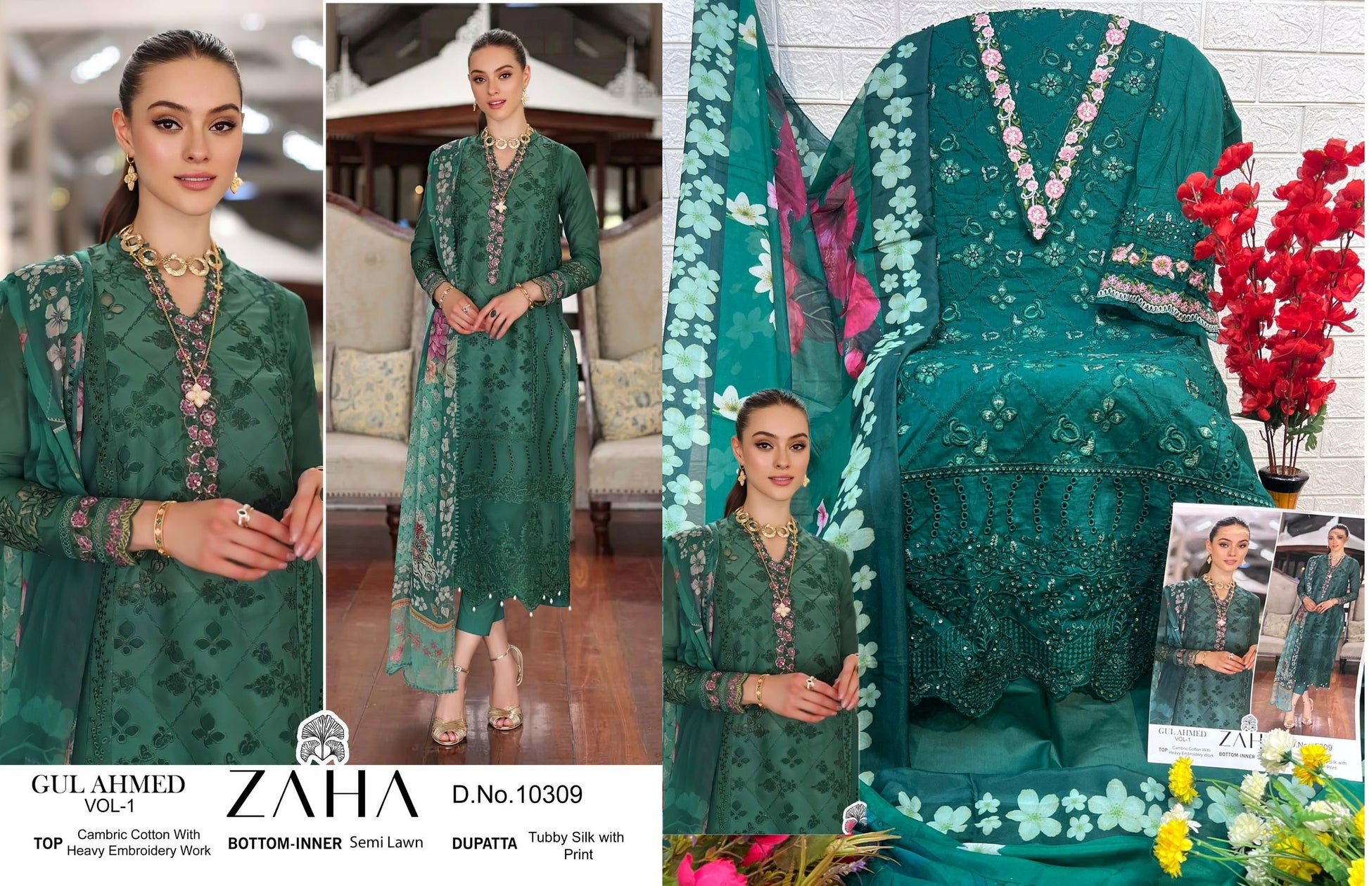 10309 Zaha Pakistani Salwar Suits