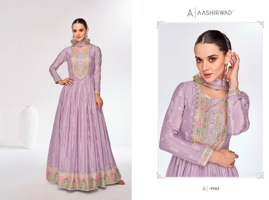 9982 Rosy Aashirwad Creation Readymade Suits