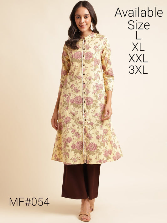 Mf 54 Msm Kurti Plazzo Set