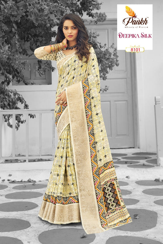 8101 Deepika Silk Pankh Sarees