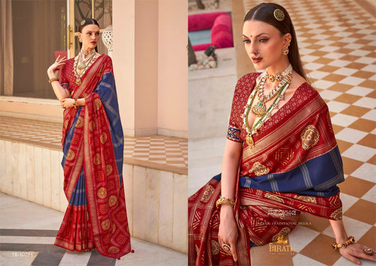 10284 Gulab Patola Trirath Sarees