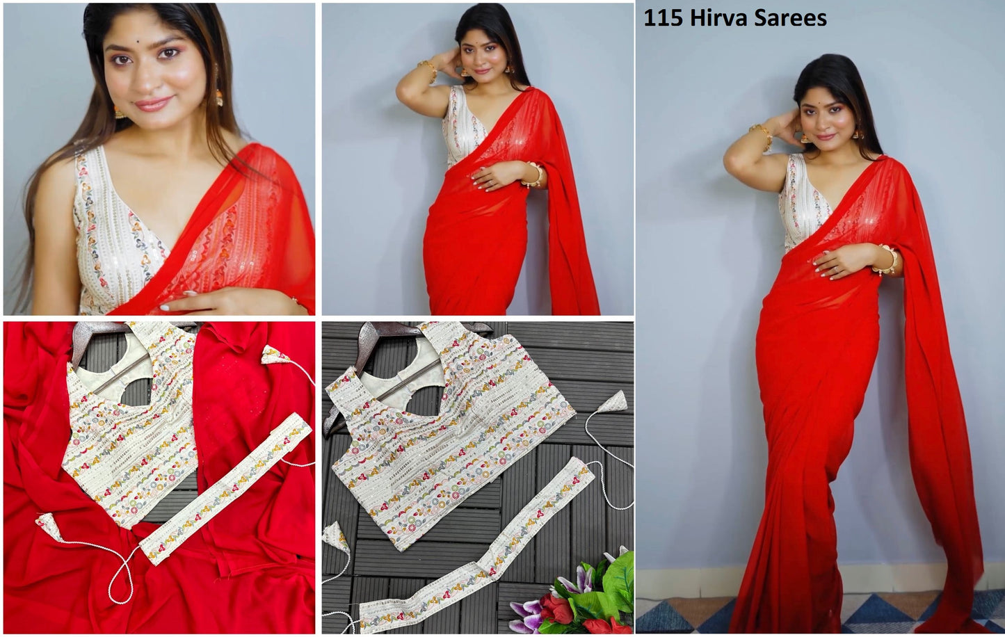 115 Hirva Sarees