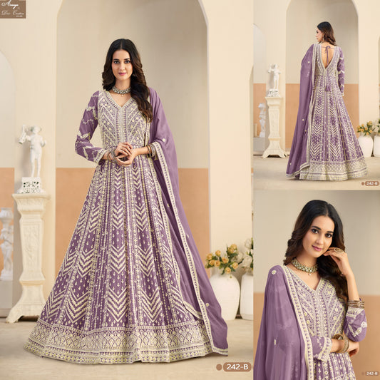 242-B Aanaya Vol 242 Dani Creation Faux Georgette Pakistani Salwar Suits