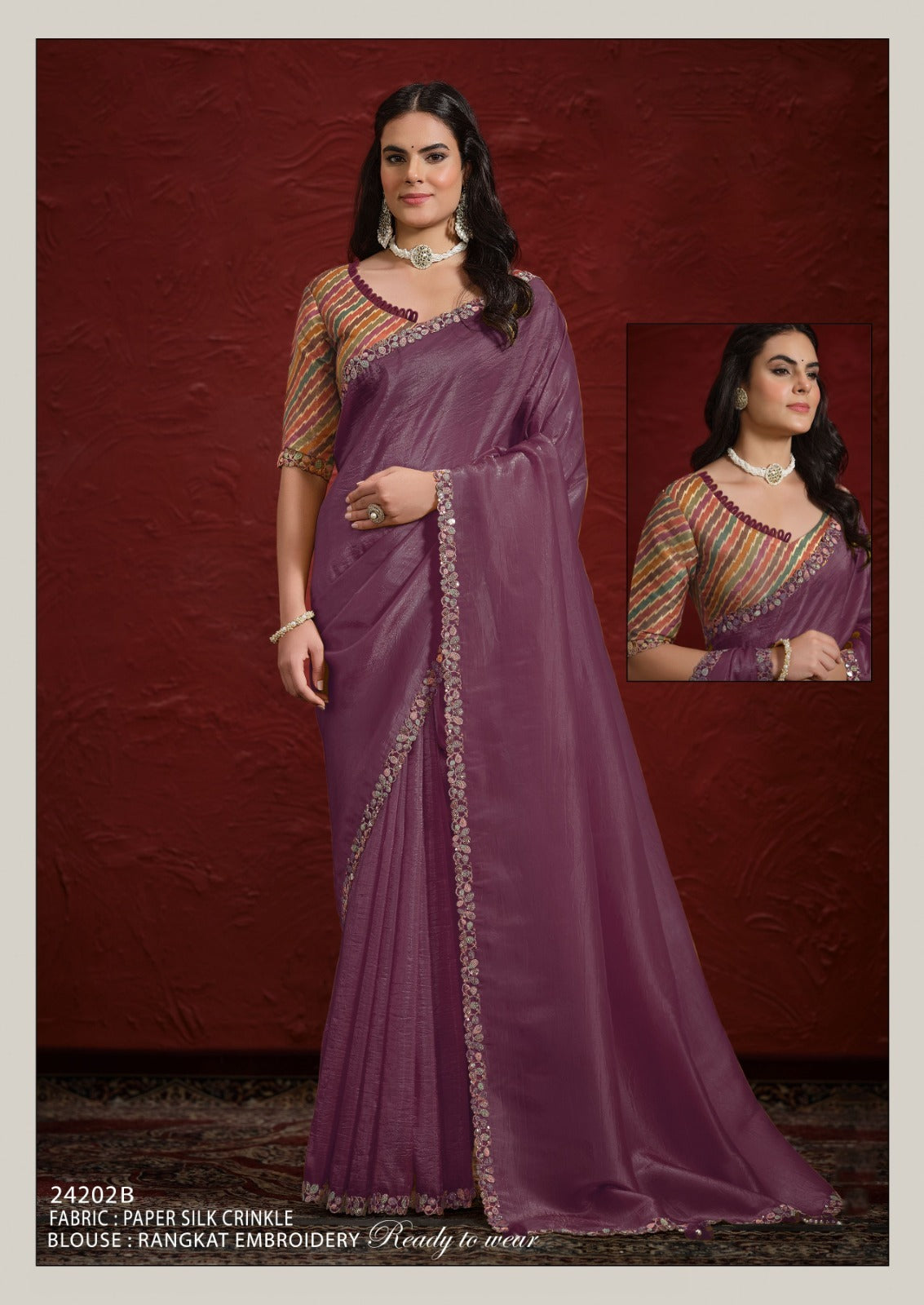 24202B Moh-Manthan Mahotsav Crush Sarees