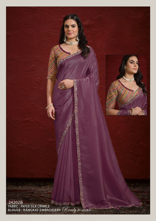 24202B Moh-Manthan Mahotsav Crush Sarees