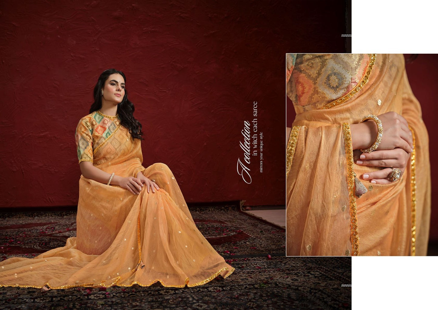 24204 Moh-Manthan Mahotsav Jacquard Sarees