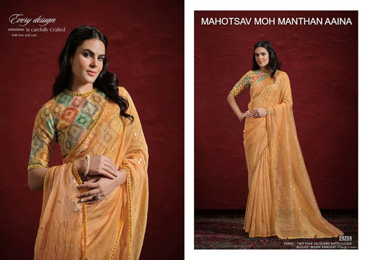 24204 Moh Manthan Aaina Mahotsav Jacqurd Sarees