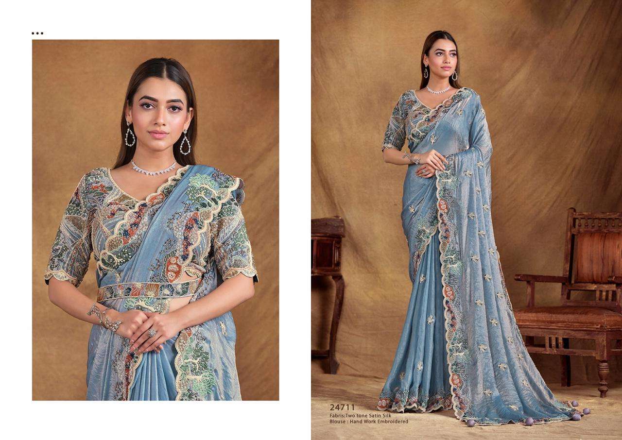 24711 Moh Manthan Tarini Mahotsav Satin Silk Sarees