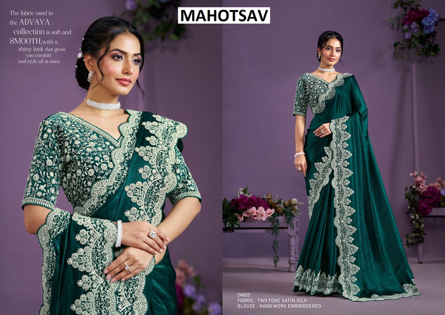 24805 Moh-Manthan Advaya Mahotsav Handwork Sarees
