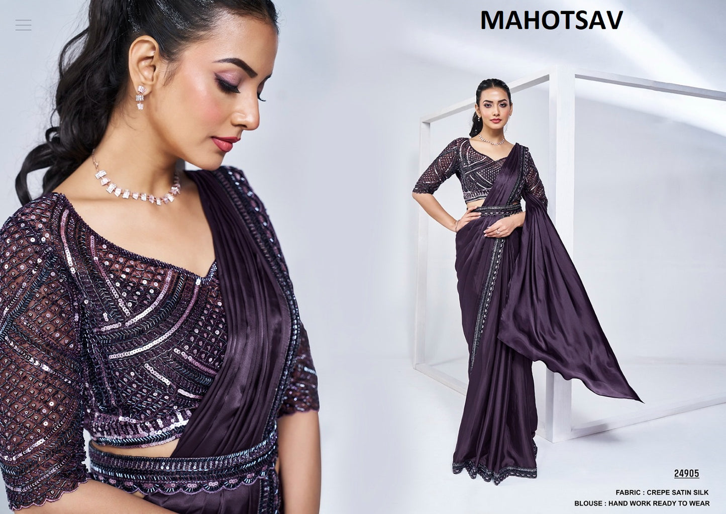 24905 Mohmanthan Elyssia Mahotsav Handwork Sarees