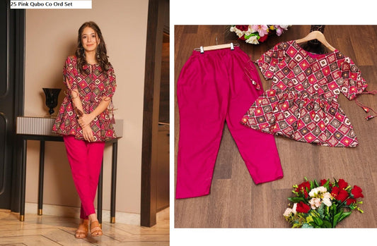 25 Pink Qubo Co Ord Set
