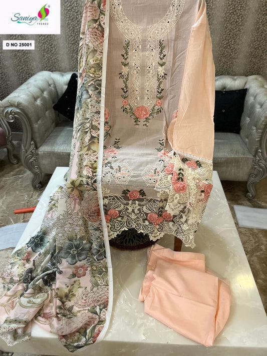 25001 Ombre Vol 25 Saniya Trendz Embroidery Pakistani Salwar Suits