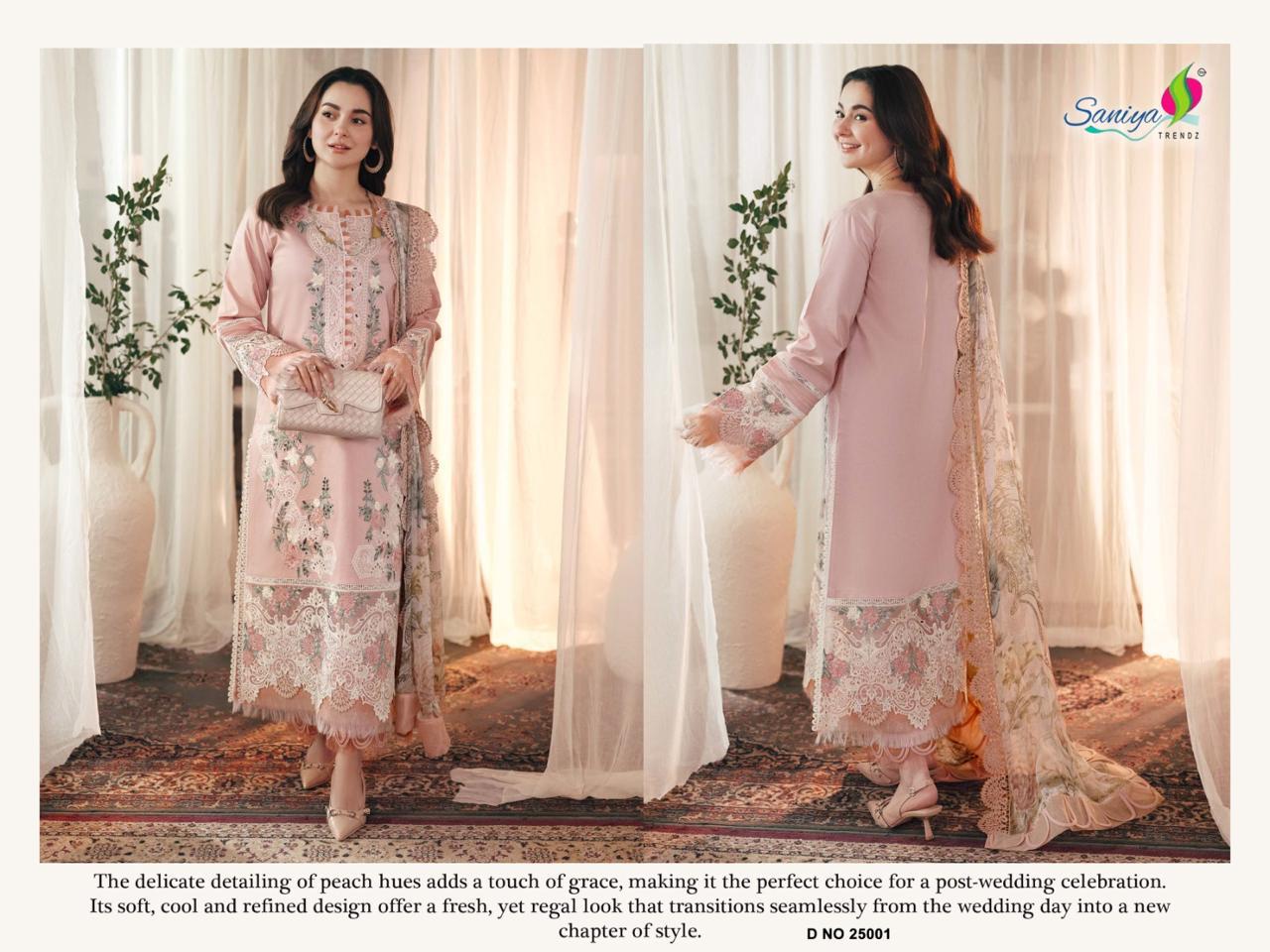 25001 Ombre Vol 25 Saniya Trendz Embroidery Pakistani Salwar Suits